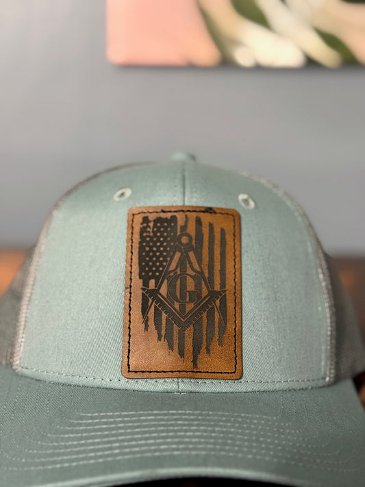 Masonic American Flag Hat